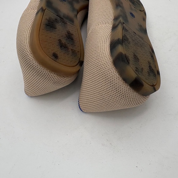 Rothy's The Point II Pointed Toe Flat US 11.5 Tan Beige Ecru - Picture 10 of 11